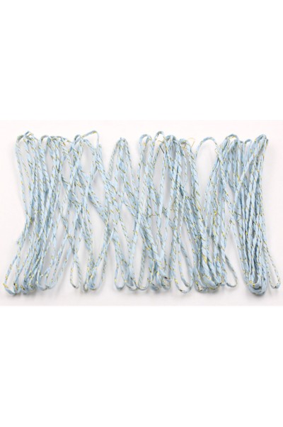 PC015 Colored environmental Raffia paper rope, two-color double-strand rope, gold silk paper rope, handmade diy weaving, handmade rope material front view